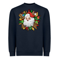 Navy santa claus sunflower Heavyweight Sweatshirt - Jasminsmagicworld