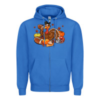 True Royal football turkey thanksgiving Zipper Hoodie - MaliasSmallBusiness