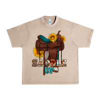French Oak saddle up cowboy western sunflowers Urban Heavy Tee - Artiststas