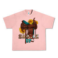 Salmon saddle up cowboy western sunflowers Urban Heavy Tee - Artiststas