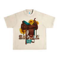 Sandshell saddle up cowboy western sunflowers Urban Heavy Tee - Artiststas