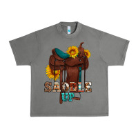 Tornado saddle up cowboy western sunflowers Urban Heavy Tee - Artiststas