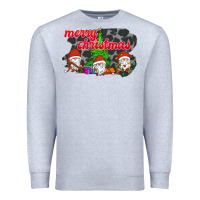 Heather Grey Merry Christmas - Gnome - Gnome Premium Sweatshirt - Bettercallsaul
