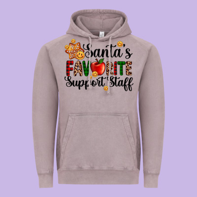 Santa's Favorite  Sport Staff Vintage Hoodie Designed By Adodesignshop