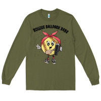 Army Green boujee ballpark babe Long Sleeve Tee - MaliasSmallBusiness