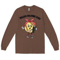 Chestnut boujee ballpark babe Long Sleeve Tee - MaliasSmallBusiness