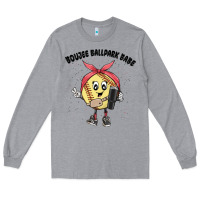 Heather Grey boujee ballpark babe Long Sleeve Tee - MaliasSmallBusiness