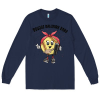 Navy boujee ballpark babe Long Sleeve Tee - MaliasSmallBusiness