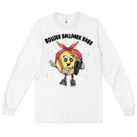 White boujee ballpark babe Long Sleeve Tee - MaliasSmallBusiness