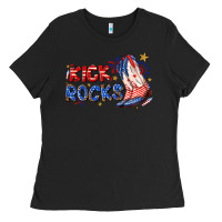 Black kick rocks cowboy boots fourth of july Ladies Tee - texasbilliewilder