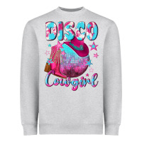 Heather Grey disco cowgirl Heavyweight Sweatshirt - NancyCooperArtShop