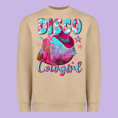 Disco Cowgirl Heavyweight Sweatshirt Designed By Nancycooperartshop