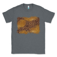 Charcoal Heather leopard background Classic Tee - BarkalooDesign