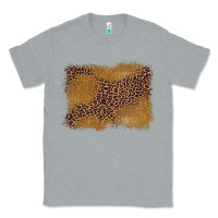Heather Grey leopard background Classic Tee - BarkalooDesign