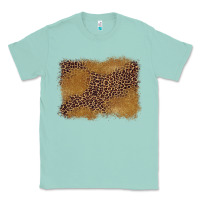 Seafoam leopard background Classic Tee - BarkalooDesign