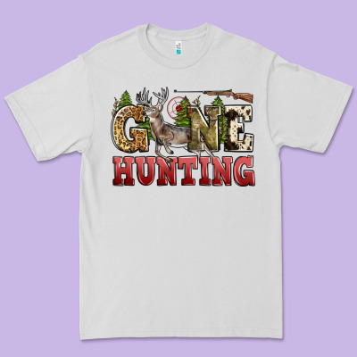 Gone Hunting Premium Tee Designed By Zillion Design Studio