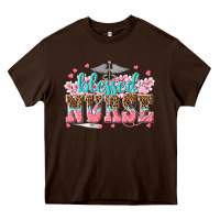 Chocolate Brown blessed nurse Heavy Core Tee - texasbilliewilder