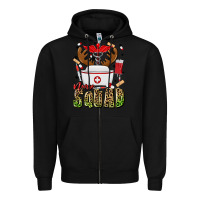 Black nurse squad Zipper Hoodie - MaliasSmallBusiness
