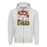 Dove Grey nurse squad Zipper Hoodie - MaliasSmallBusiness