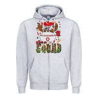 Heather Grey nurse squad Zipper Hoodie - MaliasSmallBusiness