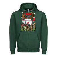 Sports Green nurse squad Zipper Hoodie - MaliasSmallBusiness