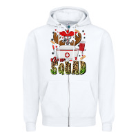 White nurse squad Zipper Hoodie - MaliasSmallBusiness