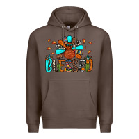 Coffee blessed turkey Premium Hoodie - JahusDesignShop
