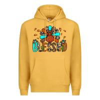 Mustard blessed turkey Premium Hoodie - JahusDesignShop