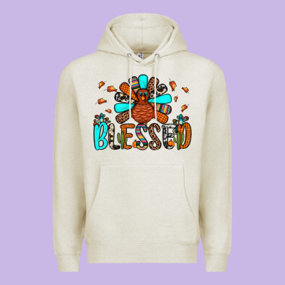 Blessed Turkey Premium Hoodie Designed By Jahusdesignshop