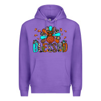 Purple blessed turkey Premium Hoodie - JahusDesignShop
