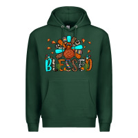 Sports Green blessed turkey Premium Hoodie - JahusDesignShop