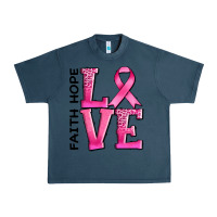Midnight Navy faith hope love Urban Heavy Tee - AdoDesignShop