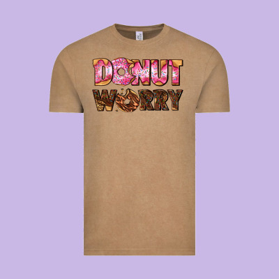 Donut Worry With Donut Vintage Tee Designed By Adodesignshop