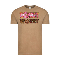 Vintage Coffee donut worry with donut Vintage Tee - AdoDesignShop