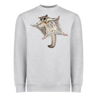 Heather Grey sugar glider Heavyweight Sweatshirt - LillyAllenDesigns
