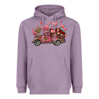 Lavender love truck with roses and leopard Heavyweight Hoodie - RanaPortraitStore