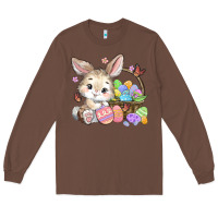 Chestnut easter bunny Long Sleeve Tee - MaliasSmallBusiness