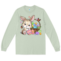 Matcha easter bunny Long Sleeve Tee - MaliasSmallBusiness