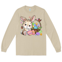 Mushroom easter bunny Long Sleeve Tee - MaliasSmallBusiness
