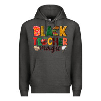 Charcoal Heather black teacher magic Premium Hoodie - NancyCooperArtShop
