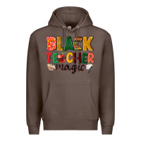 Coffee black teacher magic Premium Hoodie - NancyCooperArtShop