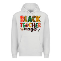 Dove Grey black teacher magic Premium Hoodie - NancyCooperArtShop
