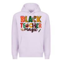 Lilac black teacher magic Premium Hoodie - NancyCooperArtShop