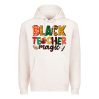 Pale Pink black teacher magic Premium Hoodie - NancyCooperArtShop