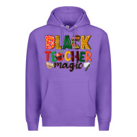 Purple black teacher magic Premium Hoodie - NancyCooperArtShop