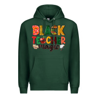 Sports Green black teacher magic Premium Hoodie - NancyCooperArtShop