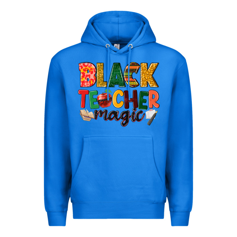 Black Teacher Magic Premium Hoodie by NancyCooperArtShop | Teevron