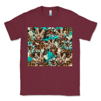 Burgundy western cowhide sunflower baby cow Classic Tee - BarkalooDesign