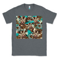 Charcoal Heather western cowhide sunflower baby cow Classic Tee - BarkalooDesign