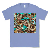 Colony Blue western cowhide sunflower baby cow Classic Tee - BarkalooDesign